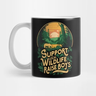 Mom of boys wildlife Mug